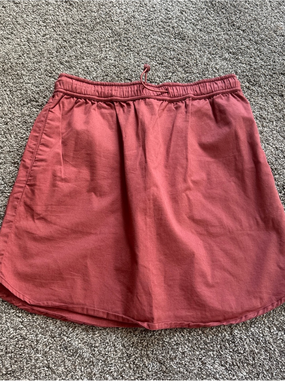 Sundry For Evereve Women’s Size 0 Pocketed Drawstring Waist Terracotta Skirt EUC